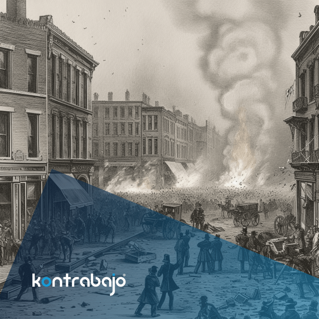 Tragedia cuando una bomba explotó en medio de la manifestación de Haymarket, Chicago 1886